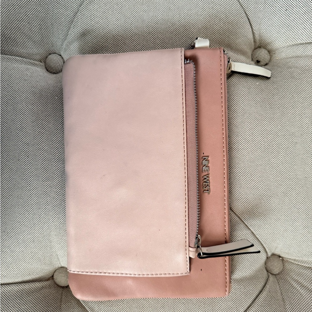 Nine West Blush Pink Wristlet Clutch